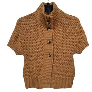 Banana Republic Tan Short Sleeve Cardigan
